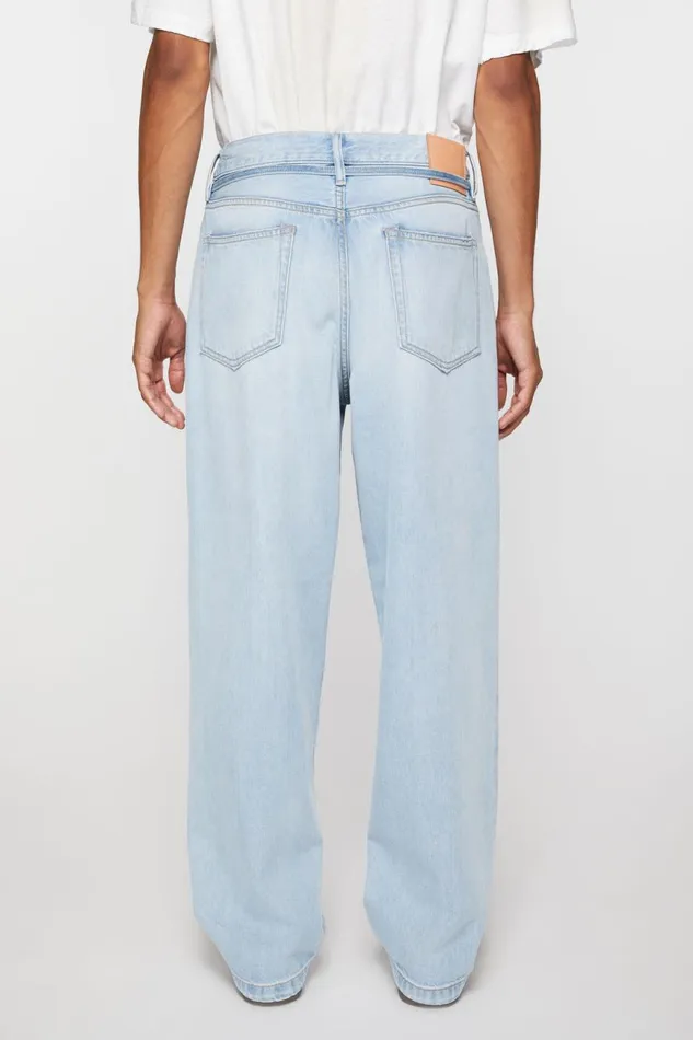 Women Loose Fit Jeans 8211 1991 Toj Light Blue Acne Studios Jeans