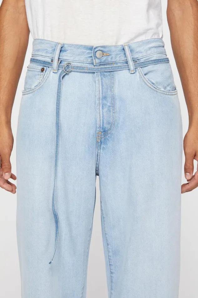 Women Loose Fit Jeans 8211 1991 Toj Light Blue Acne Studios Jeans