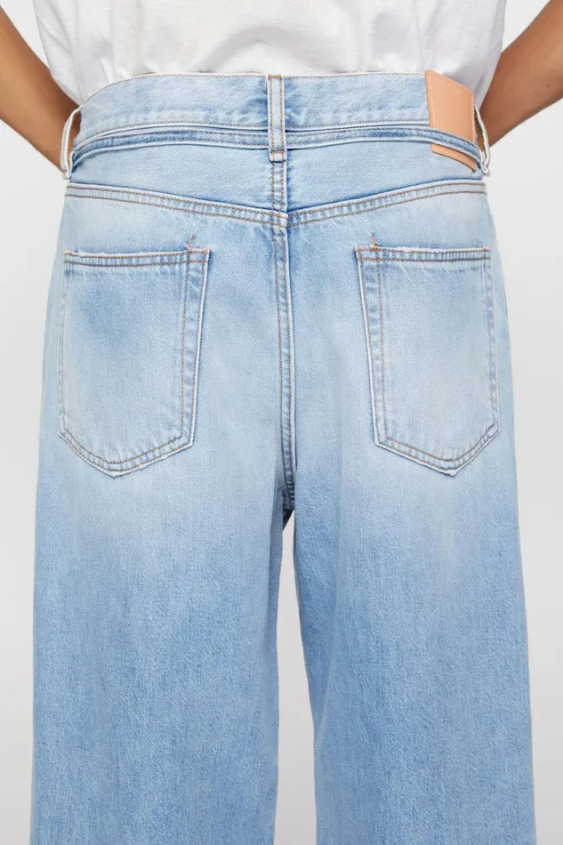 Women Loose Fit Jeans 8211 1991 Toj Light Blue Acne Studios Jeans