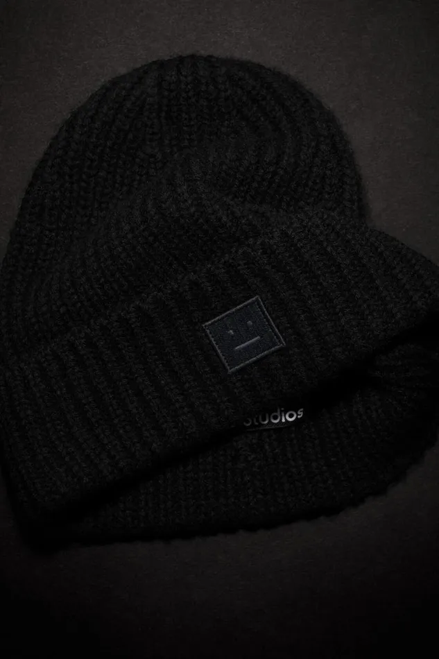 WomenMen Wool Knit Beanie 8211 Children Black Acne Studios Children