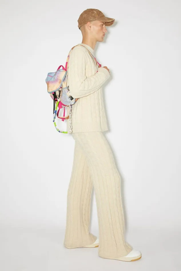 Women Mini Backpack Beigemulti Acne Studios Bags