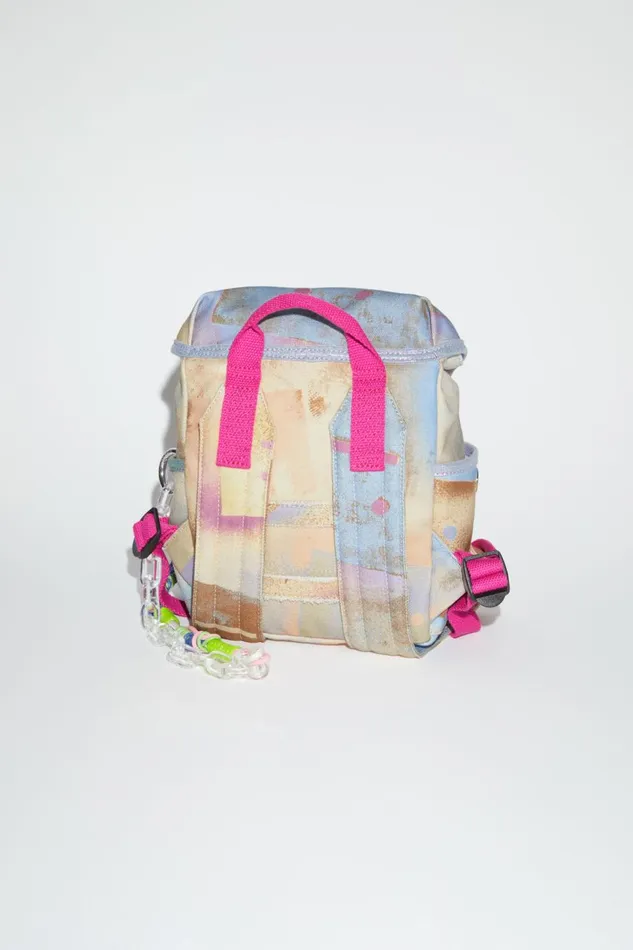 Women Mini Backpack Beigemulti Acne Studios Bags