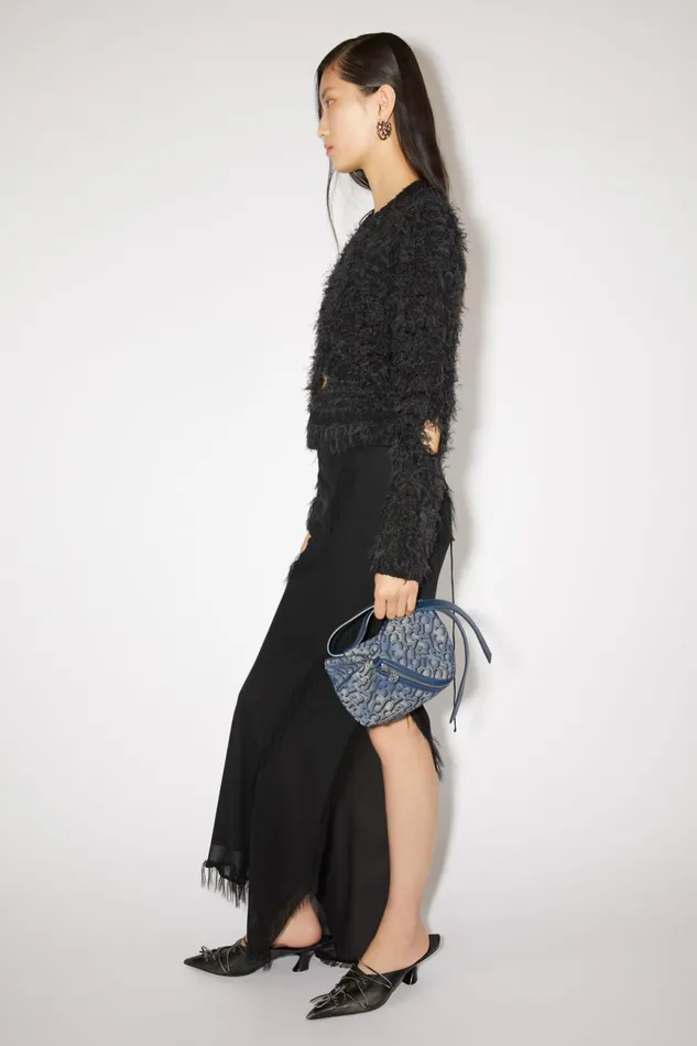 Women Monogram Mini Pouch Denim Blue Acne Studios Bags