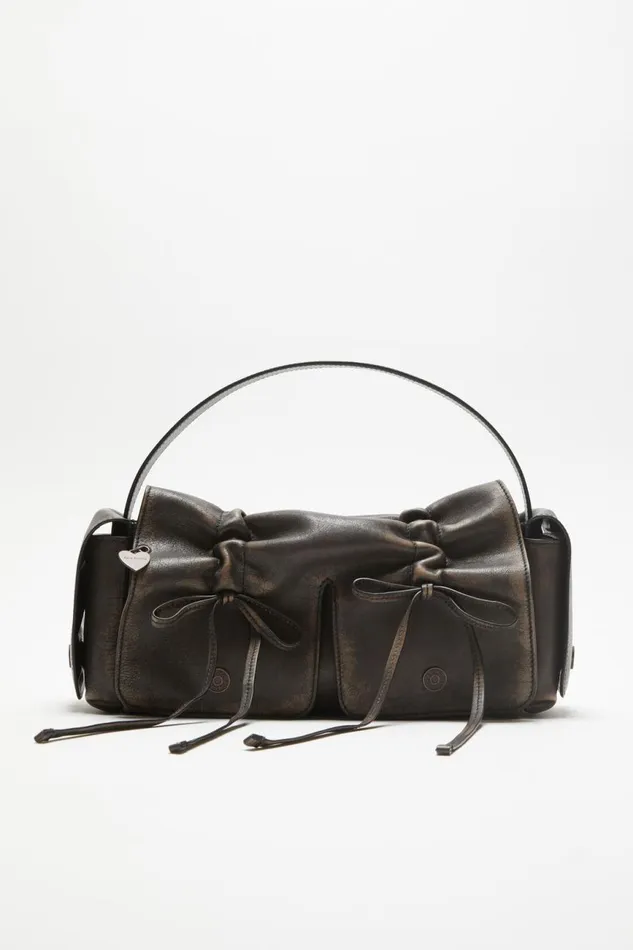 Women Multipocket Bag Dark Brownbeige Acne Studios Bags