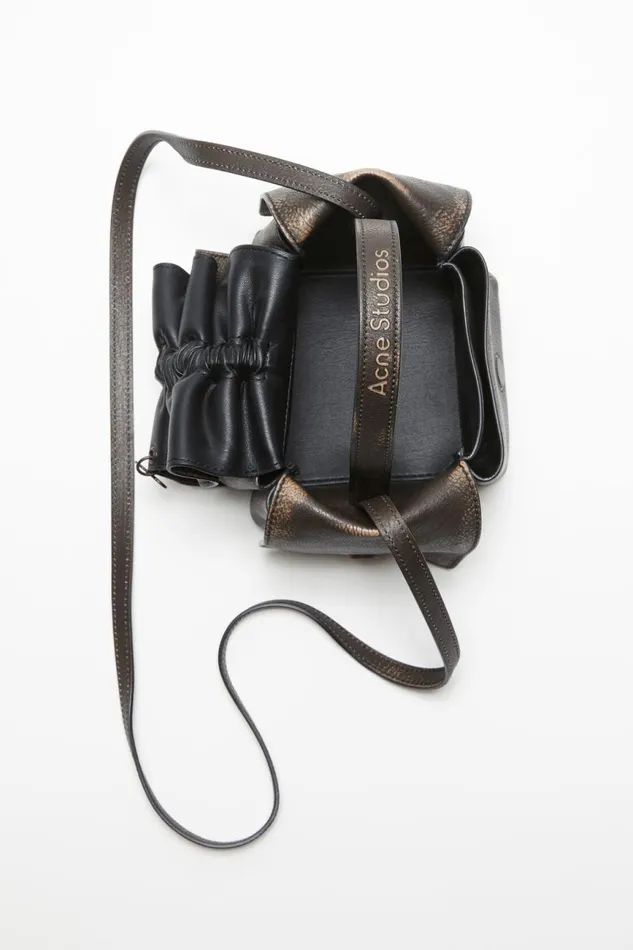 Women Multipocket Mini Bag Dark Brownbeige Acne Studios Bags