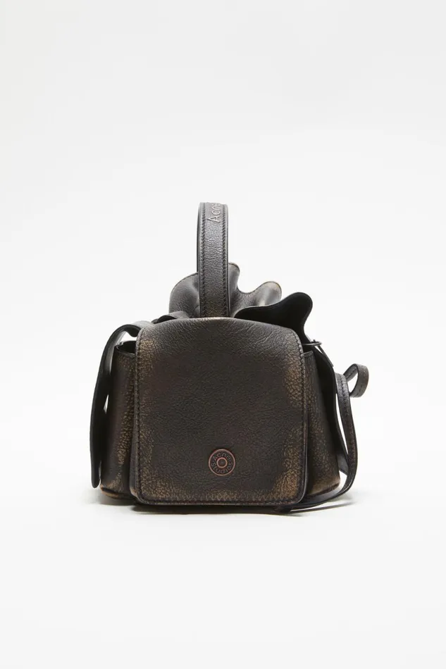Women Multipocket Mini Bag Dark Brownbeige Acne Studios Bags