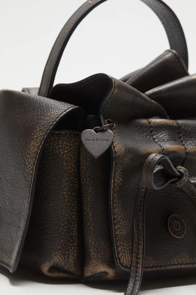 Women Multipocket Mini Bag Dark Brownbeige Acne Studios Bags
