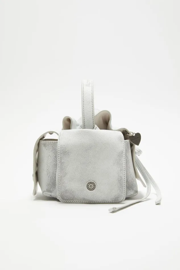 Women Multipocket Mini Bag Whitegrey Acne Studios Bags