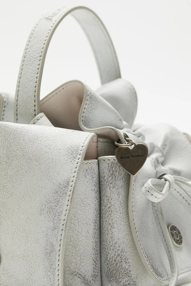 Women Multipocket Mini Bag Whitegrey Acne Studios Bags