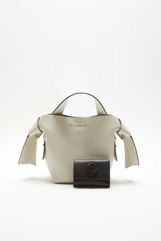 Women Musubi Folded Wallet Black Acne Studios Bags