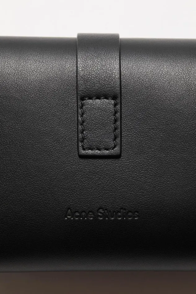 Women Musubi Folded Wallet Black Acne Studios Bags