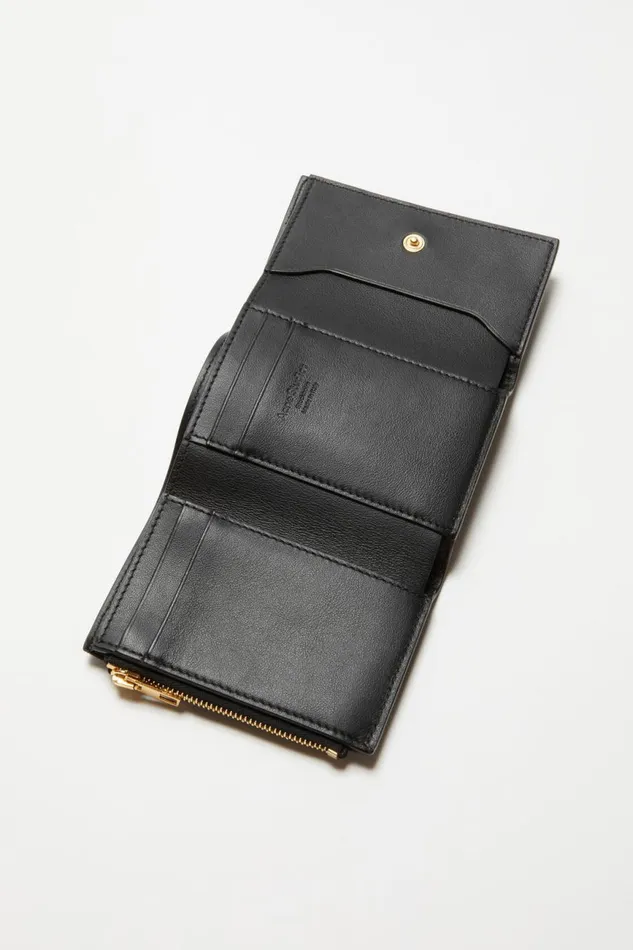 Women Musubi Folded Wallet Black Acne Studios Bags