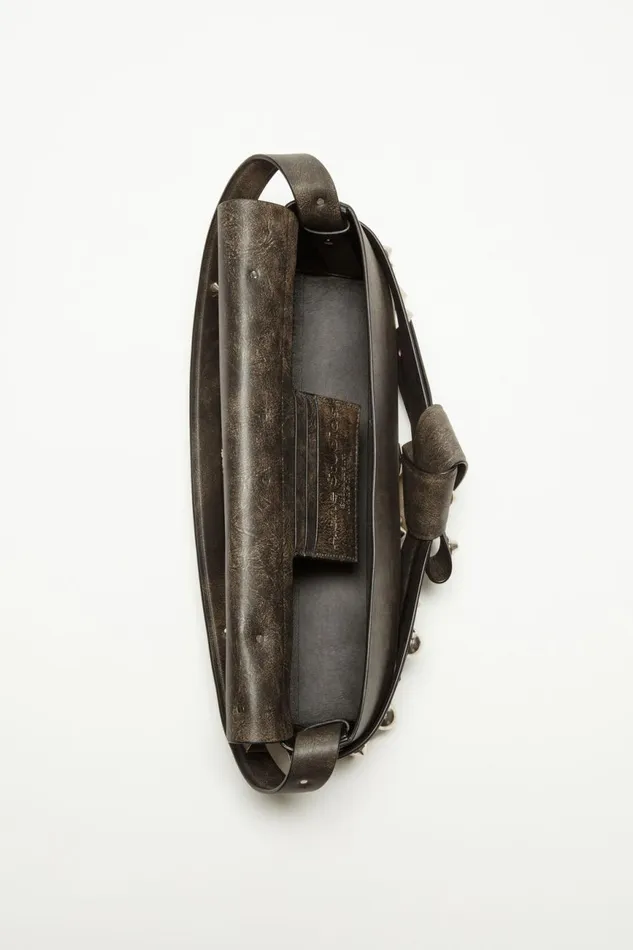 Women Musubi Shoulder Bag Dark Brown Acne Studios Bags