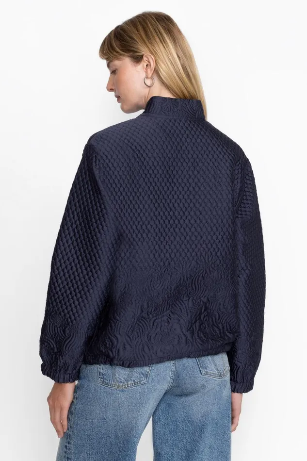 Women Outerwear Johnny Was KARMEN QUILTED JACKET Blue Night