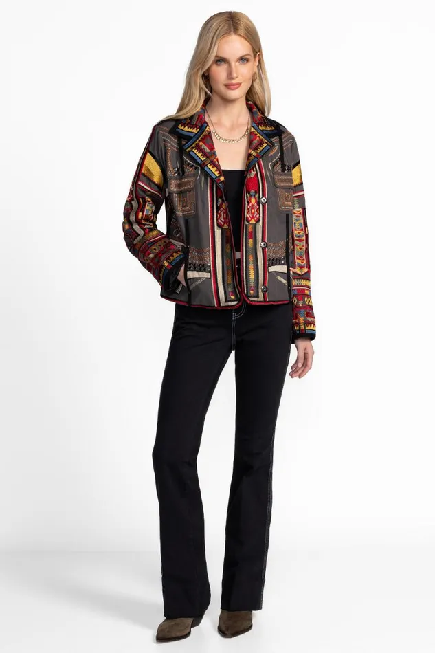 Women Outerwear Johnny Was RUFUS JACKET Castor Grey