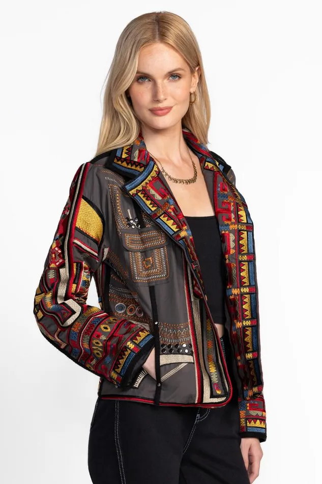 Women Outerwear Johnny Was RUFUS JACKET Castor Grey