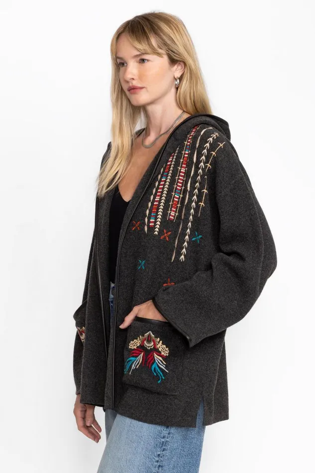 Women Outerwear Johnny Was THE OVERSIZED COAT Grey Women Outerwear Johnny Was THE OVERSIZED COAT Grey