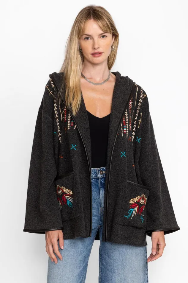 Women Outerwear Johnny Was THE OVERSIZED COAT Grey Women Outerwear Johnny Was THE OVERSIZED COAT Grey