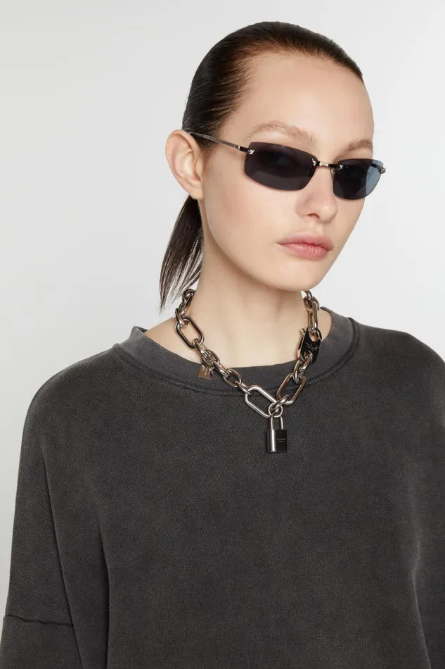 Women Padlock Chain Bracelet Silver Acne Studios Jewellery