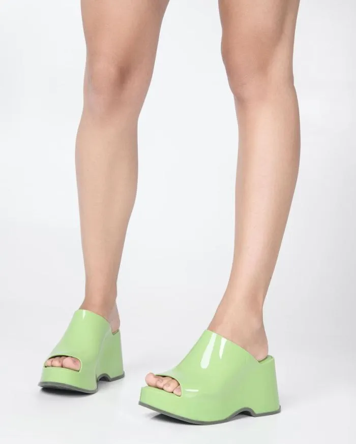 Women Patty Green Melissa Platforms