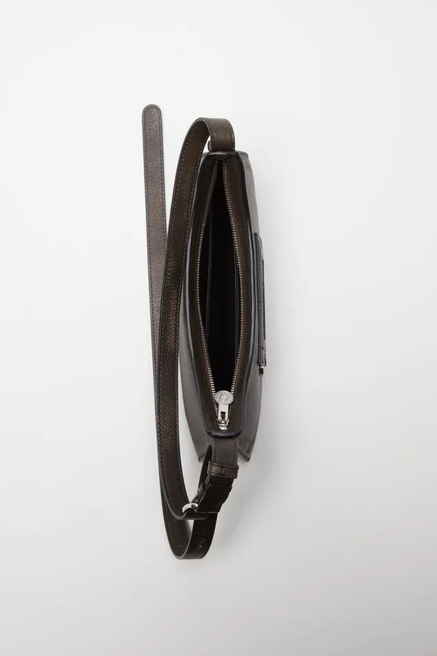 Women Platt Mini Shoulder Bag Dark Brownbeige Acne Studios Bags