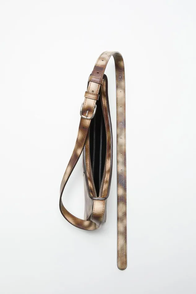 Women Platt Mini Shoulder Bag Multi Brown Acne Studios Bags