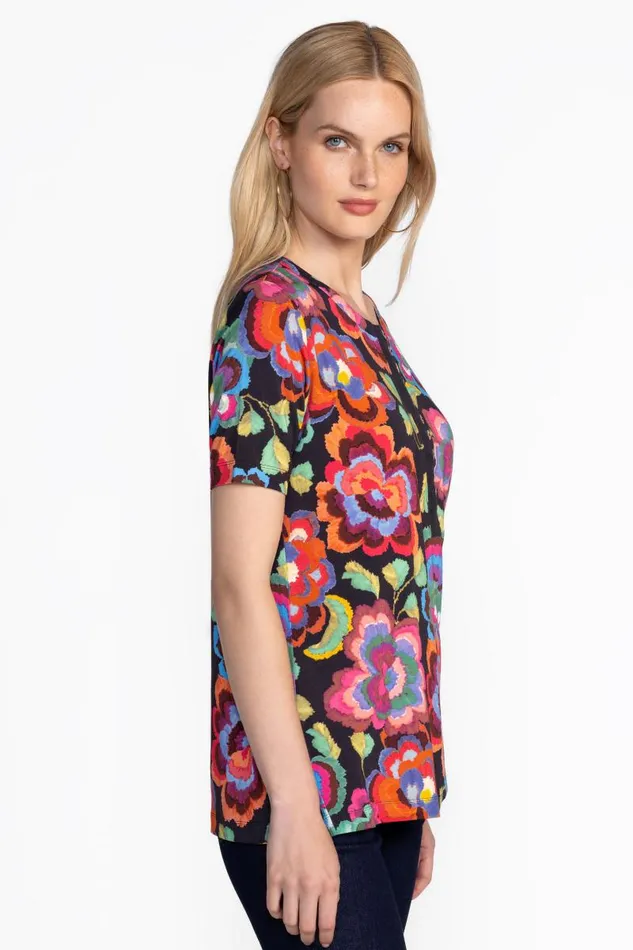 Women Plus Size Johnny Was THE JANIE FAVORITE SHORT SLEEVE HENLEY TEE Calanthe Women Plus Size Johnny Was THE JANIE FAVORITE SHORT SLEEVE HENLEY TEE Calanthe
