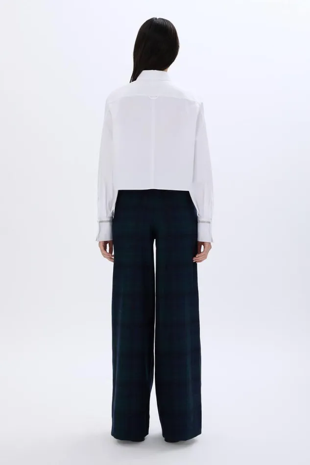Women Poplin Cropped Shirt White White Sonia Rykiel Shirts
