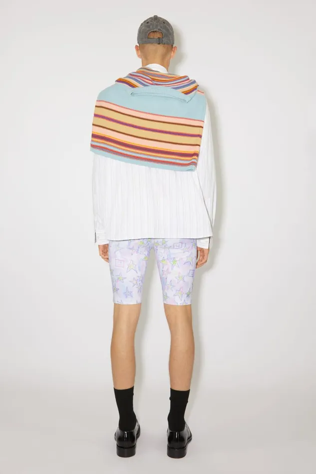 Women Printed Shorts Pale Pinkmulti Acne Studios Shorts