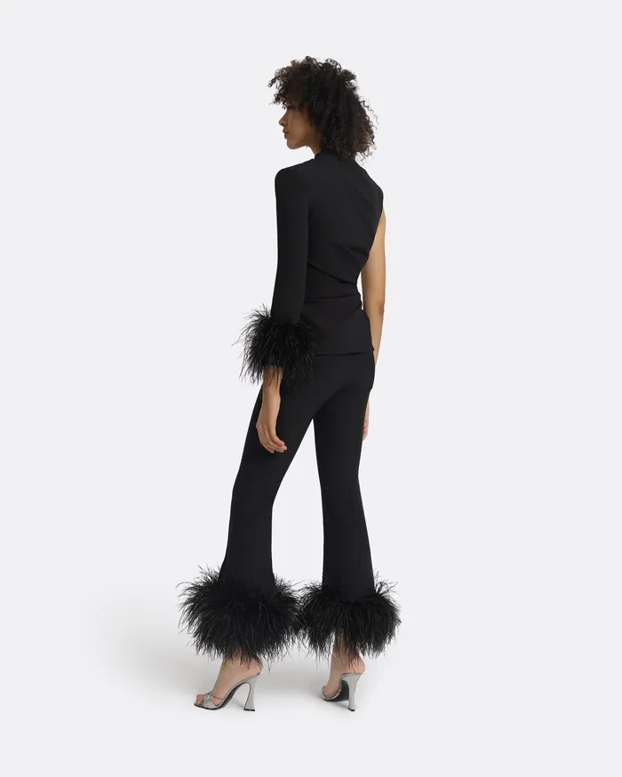 Women Rebe Black Top Black Tops Safiyaa