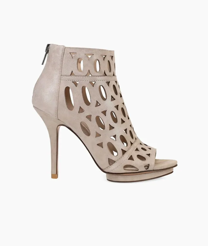Women Rishi Bootie 8211 Taupe Pelle Moda High Heels