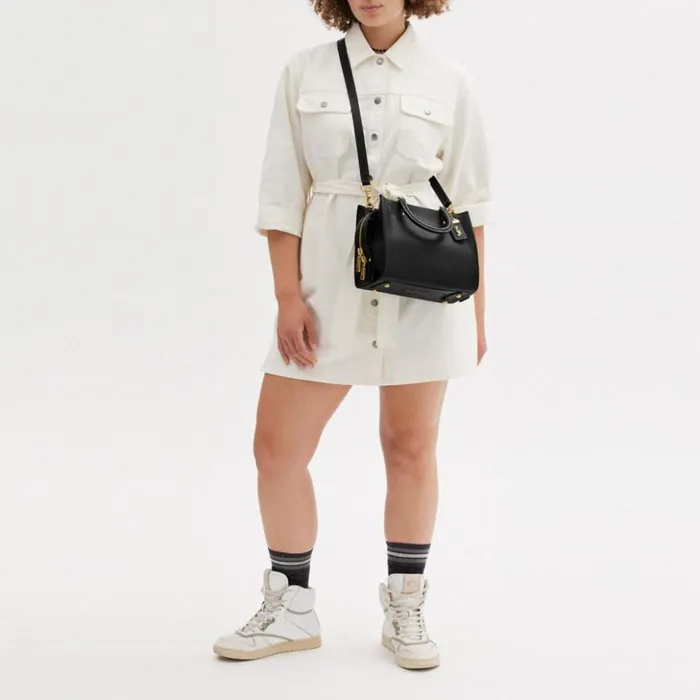 Women Rogue 25 Brassblack Coach Satchels and Top Handles