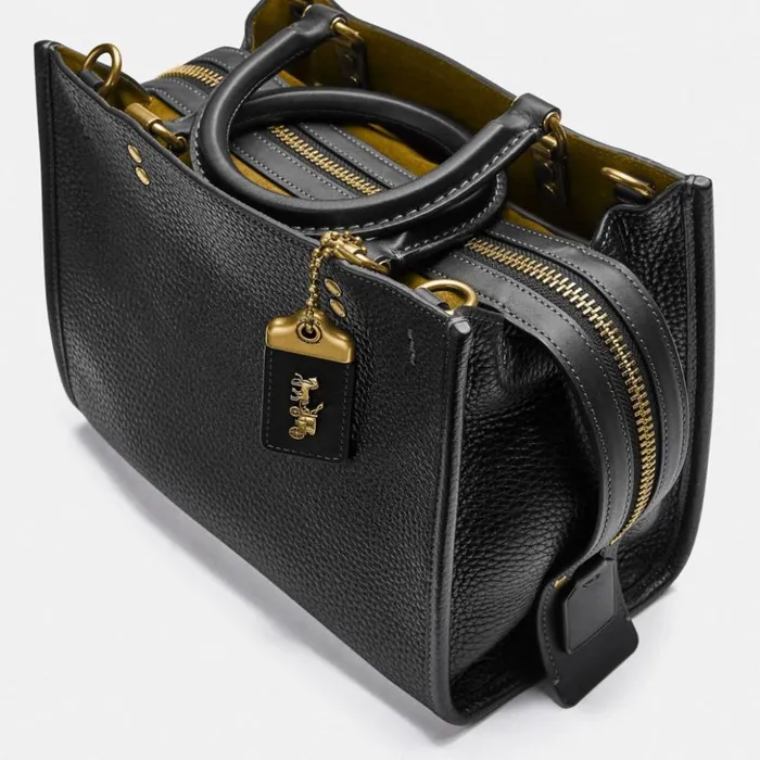 Women Rogue 25 Brassblack Coach Satchels and Top Handles