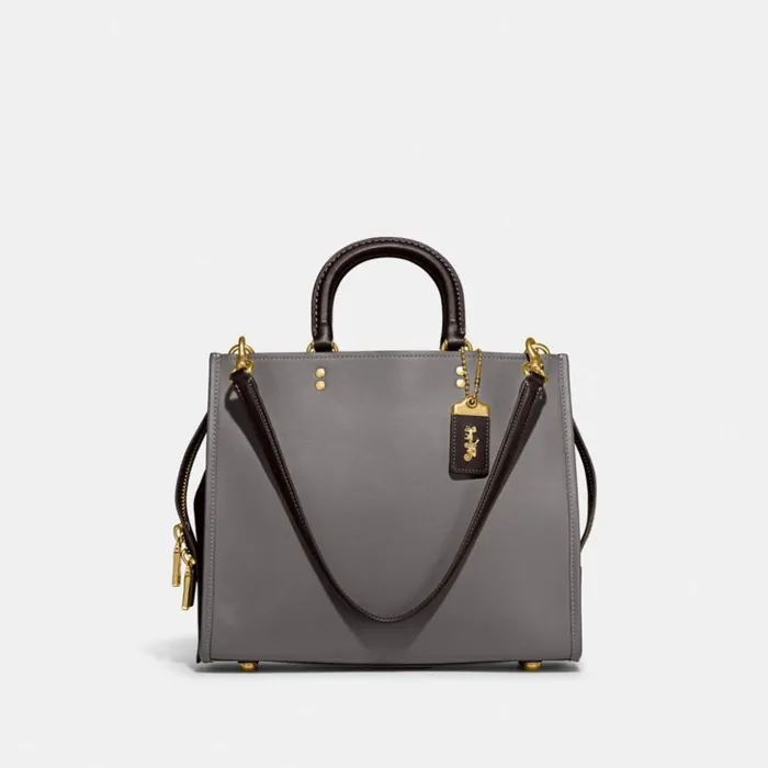 Women Rogue In Colorblock Brassheather Grey Multi Coach Satchels and Top Handles
