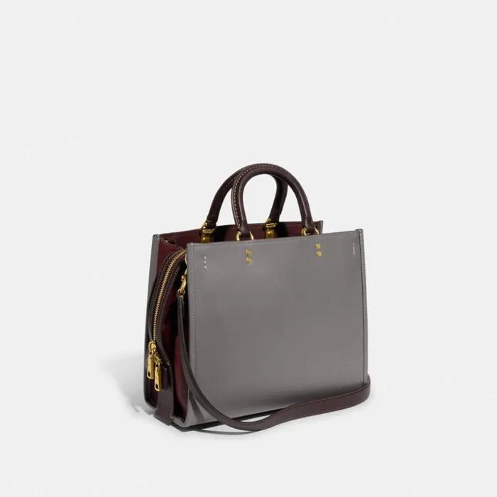 Women Rogue In Colorblock Brassheather Grey Multi Coach Satchels and Top Handles