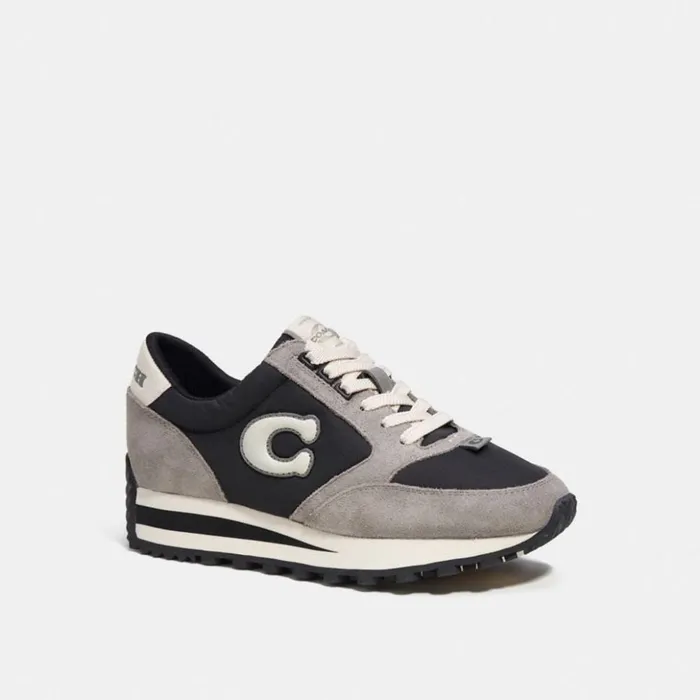 Women Runner Sneaker Blackchalk Coach Sneakers