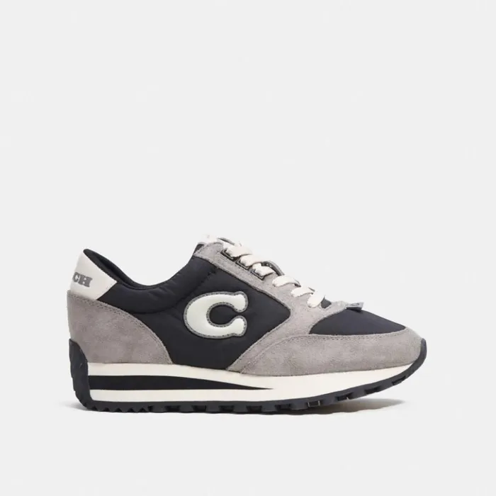 Women Runner Sneaker Blackchalk Coach Sneakers