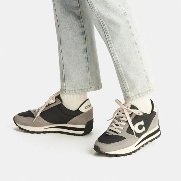 Women Runner Sneaker Blackchalk Coach Sneakers