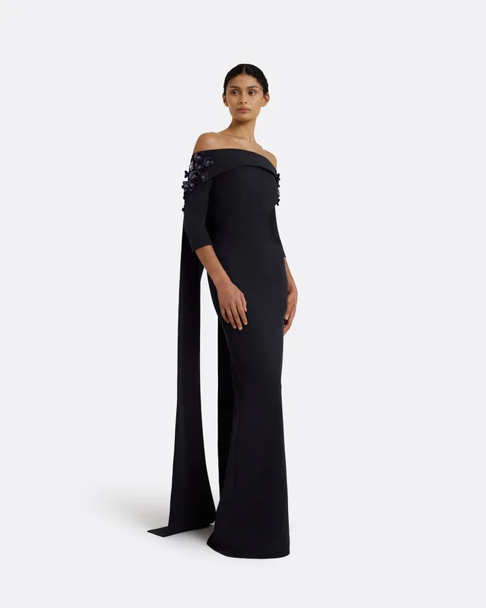 Women Safiyaa Bellara Midnight Navy Harness and Soshin Dress Navy Capes and Harnesses