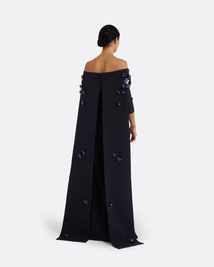 Women Safiyaa Bellara Midnight Navy Harness and Soshin Dress Navy Capes and Harnesses