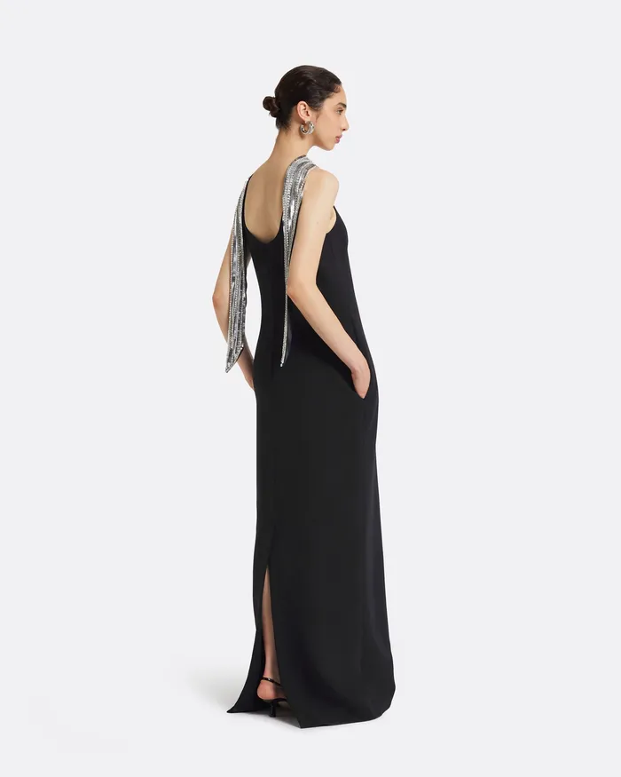 Women Safiyaa Gocek Black Long Dress Black Dresses