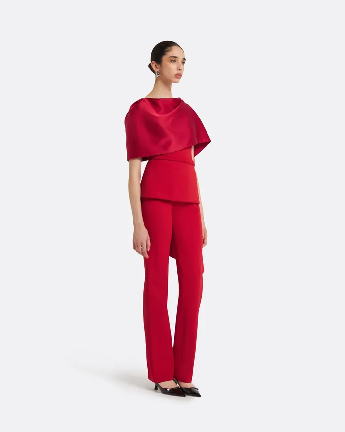 Women Safiyaa Goldie Dazzling Red Trousers Dazzling Red Trousers
