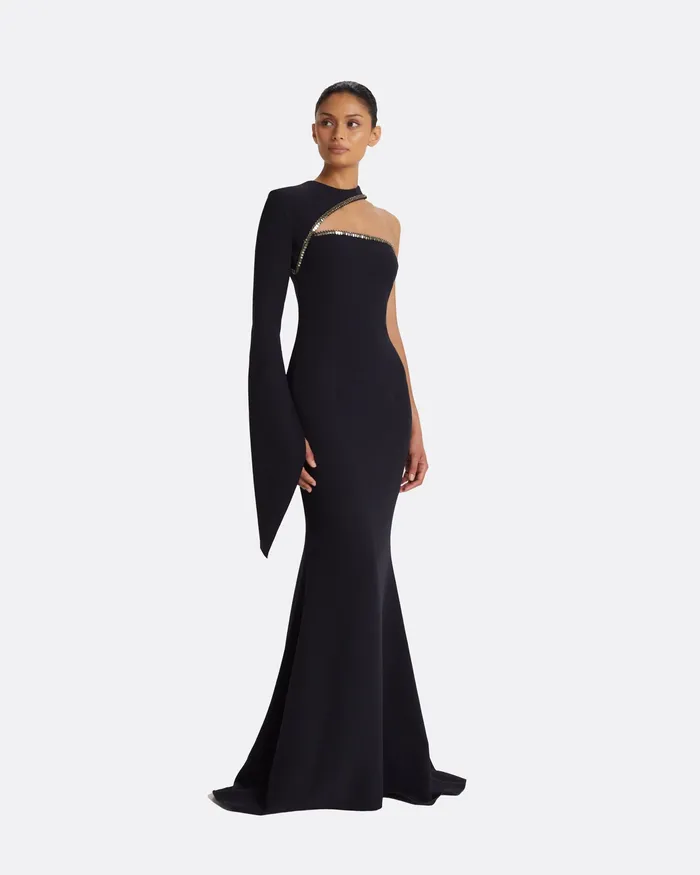 Women Safiyaa Raha Midnight Navy Long Dress Midnight Navy Dresses