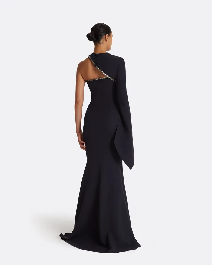Women Safiyaa Raha Midnight Navy Long Dress Midnight Navy Dresses