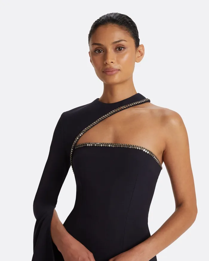 Women Safiyaa Raha Midnight Navy Long Dress Midnight Navy Dresses