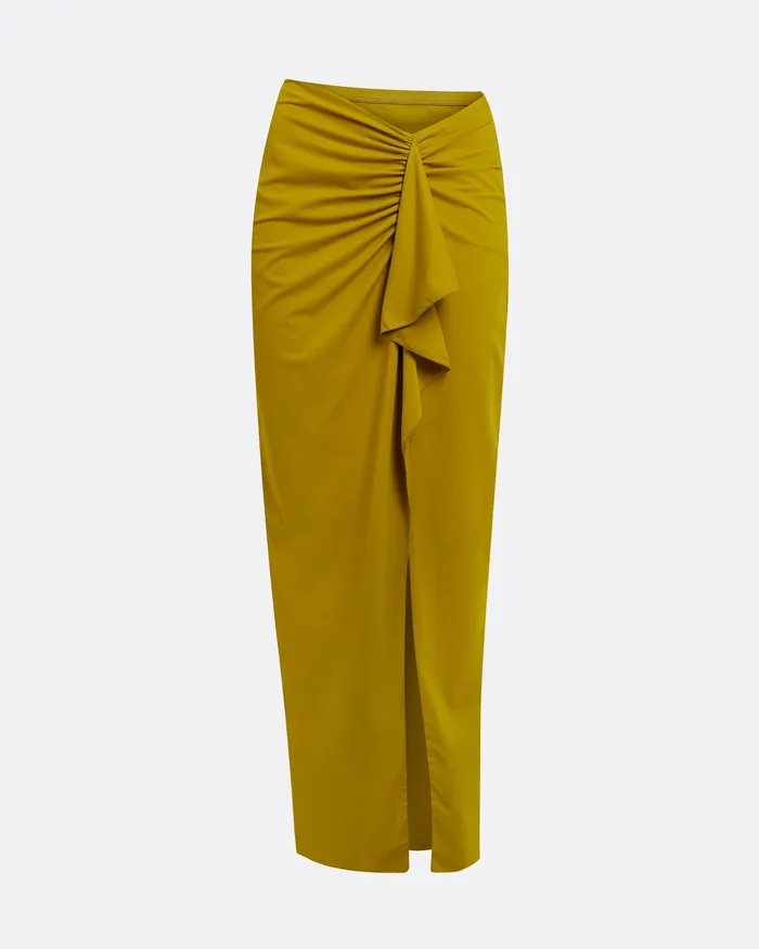 Women Safiyaa Tillian Chartreuse Swim Skirt Chartreuse Swimwear