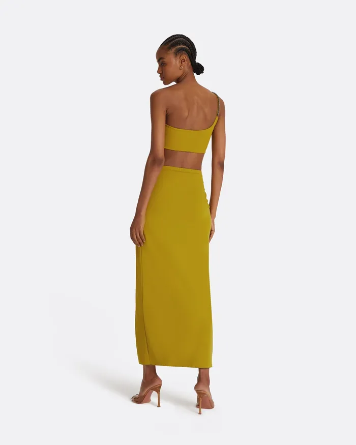 Women Safiyaa Tillian Chartreuse Swim Skirt Chartreuse Swimwear