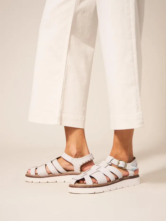 Women SANDALS White Stuff Chunky Fisherman Sandal Light Natural