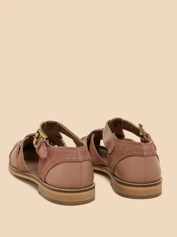 Women SANDALS White Stuff Floral Leather Fisherman Shoe Light Pink Women SANDALS White Stuff Floral Leather Fisherman Shoe Light Pink