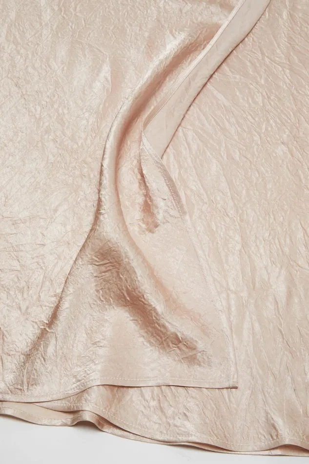 Women Satin Wrap Skirt Shell Beige Acne Studios Skirts